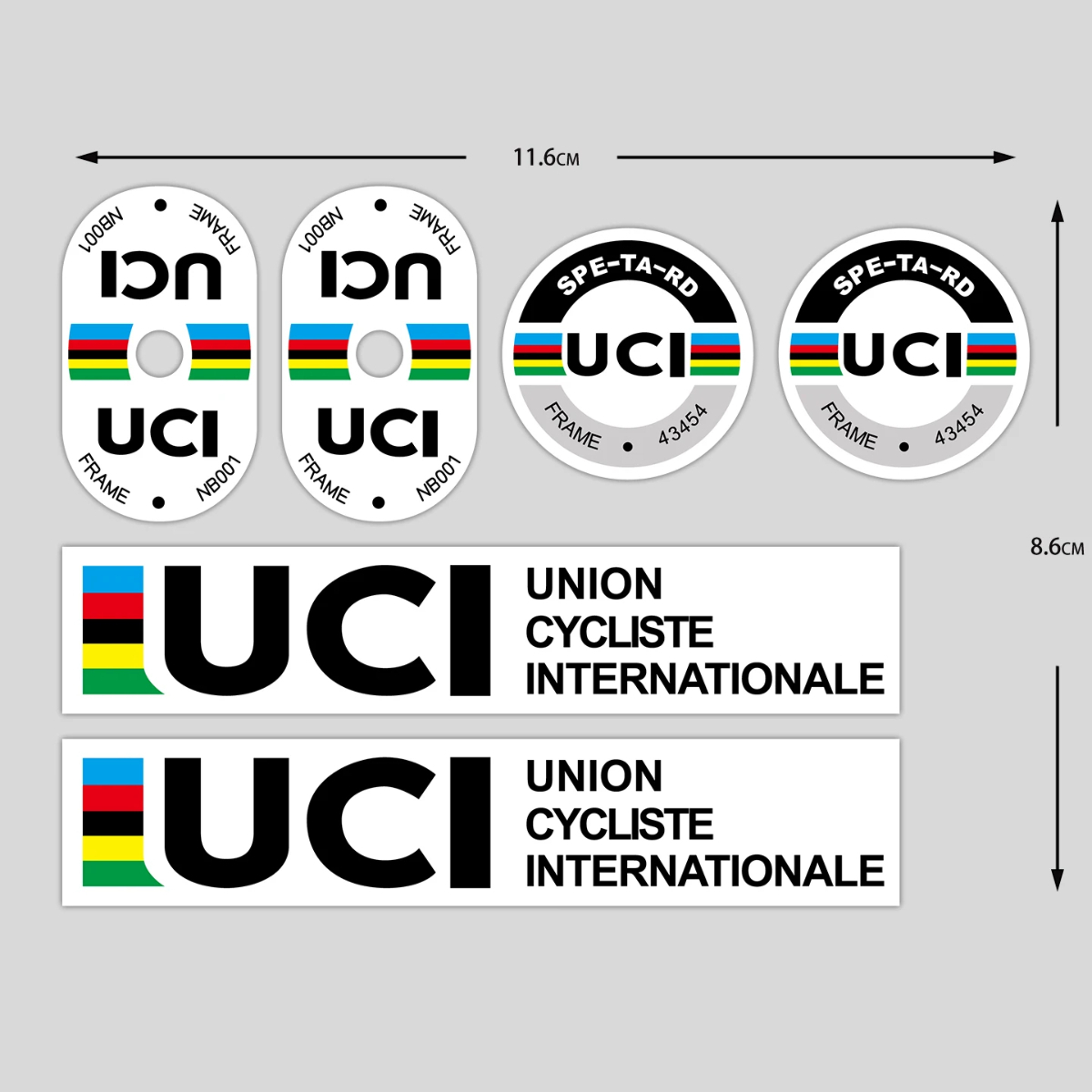 UCI Cycling Frame Stickers Dur - Cycling Gear Sale ulasan dan harga