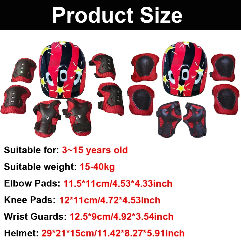 Adjustable Kids Helmet and Kne - Cycling Protective Gear For Kids ulasan dan harga
