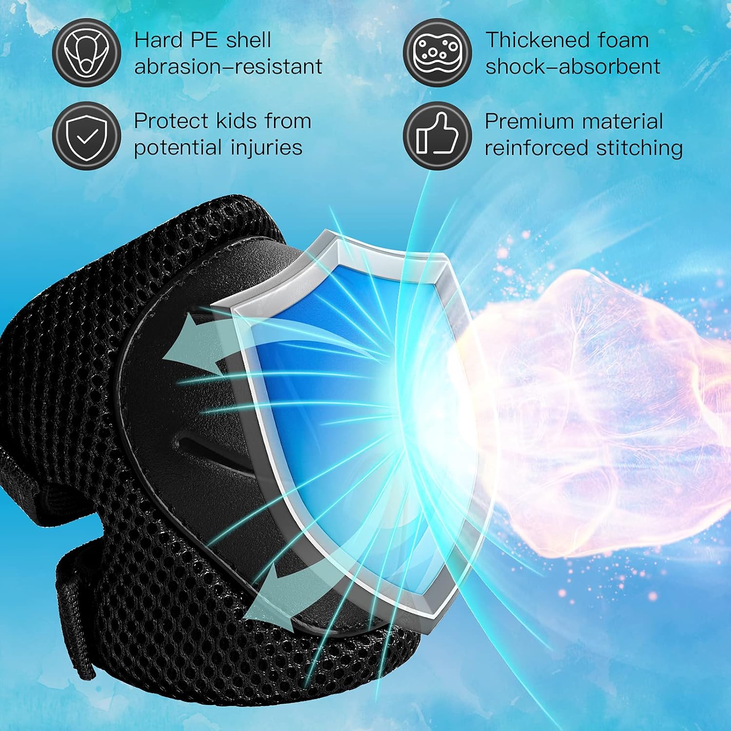6PCS Kids Protective Gear Set  - Cycling Protective Gear For Kids ulasan dan harga