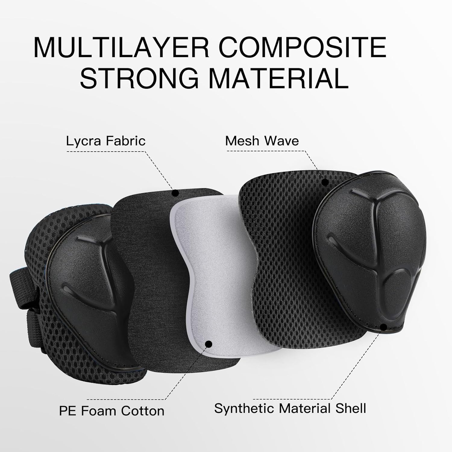 6PCS Kids Protective Gear Set  - Cycling Protective Gear For Kids ulasan dan harga