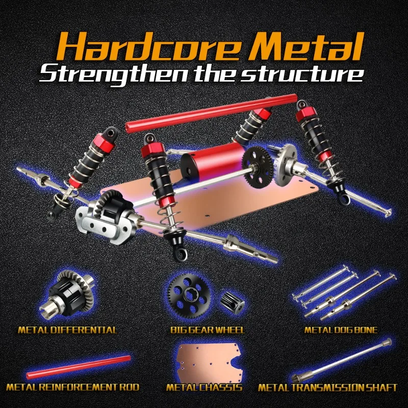 100km/h High-speed 4WD Rc Cars - Cycling Gear Rack ulasan dan harga