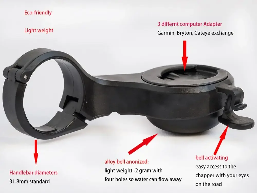 Cycling Bike Computer Mount Wi - Bike Bell ulasan dan harga
