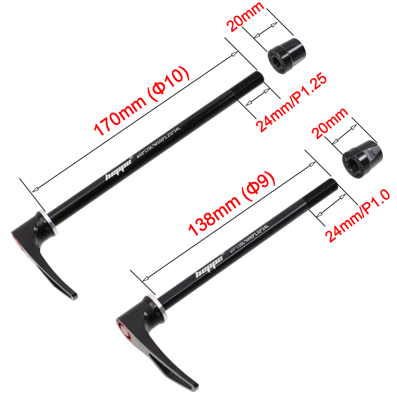 HEPPE Bike Thru Axle 9x100 10x - Quick Release Skewer ulasan dan harga