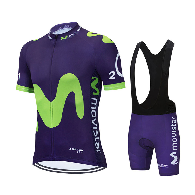 New Summer Movistar Team Cycli - Cycling Gear Sale ulasan dan harga