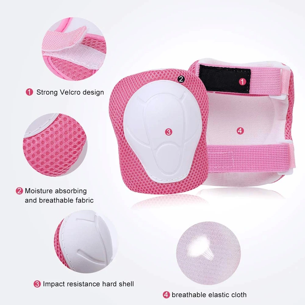GOMOREON 6Pcs/Set Kids Knee Pa - Cycling Protective Gear For Kids ulasan dan harga