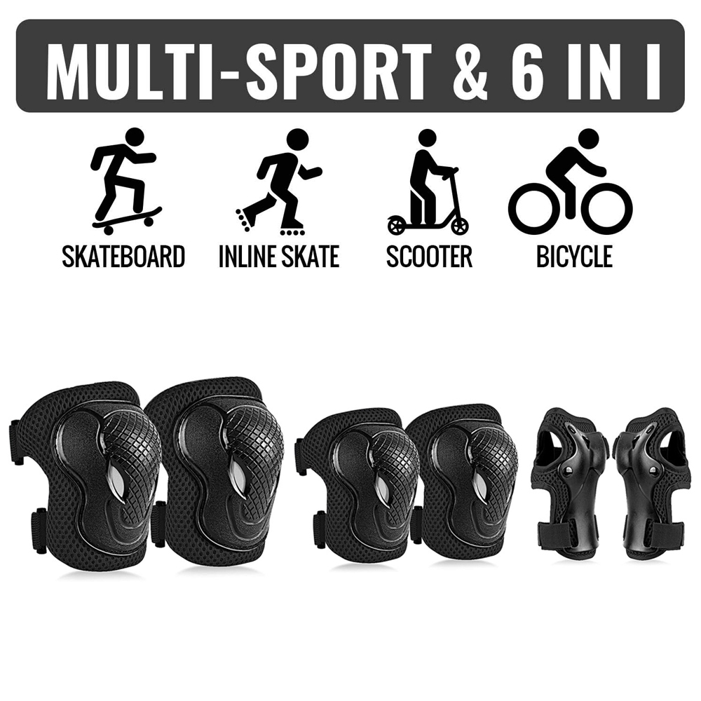 GOMOREON 6Pcs/Set Kids Safety  - Cycling Protective Gear For Kids ulasan dan harga