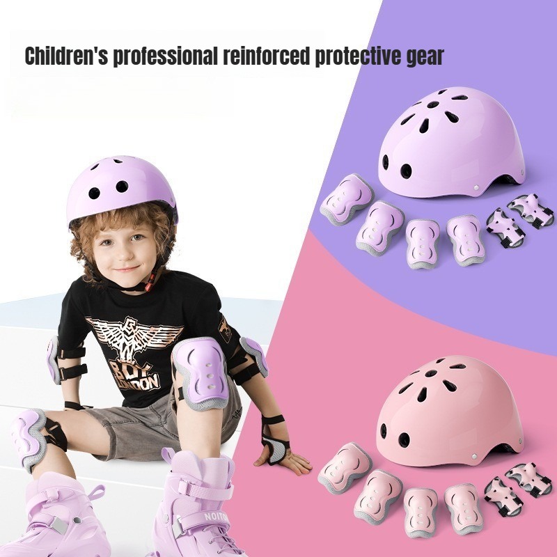 7Pcs/Set Kids Ages 3-10 with W - Cycling Protective Gear For Kids ulasan dan harga