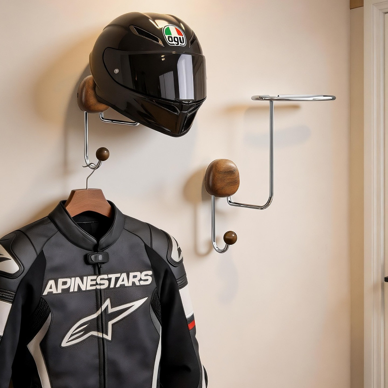 Wall Mount Helmet Storage Rack - Cycling Gear Rack ulasan dan harga