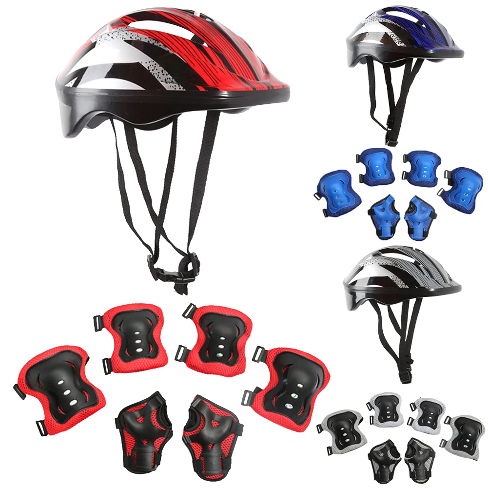 7Pcs Bicycle Sport Protective  - Cycling Protective Gear For Kids ulasan dan harga