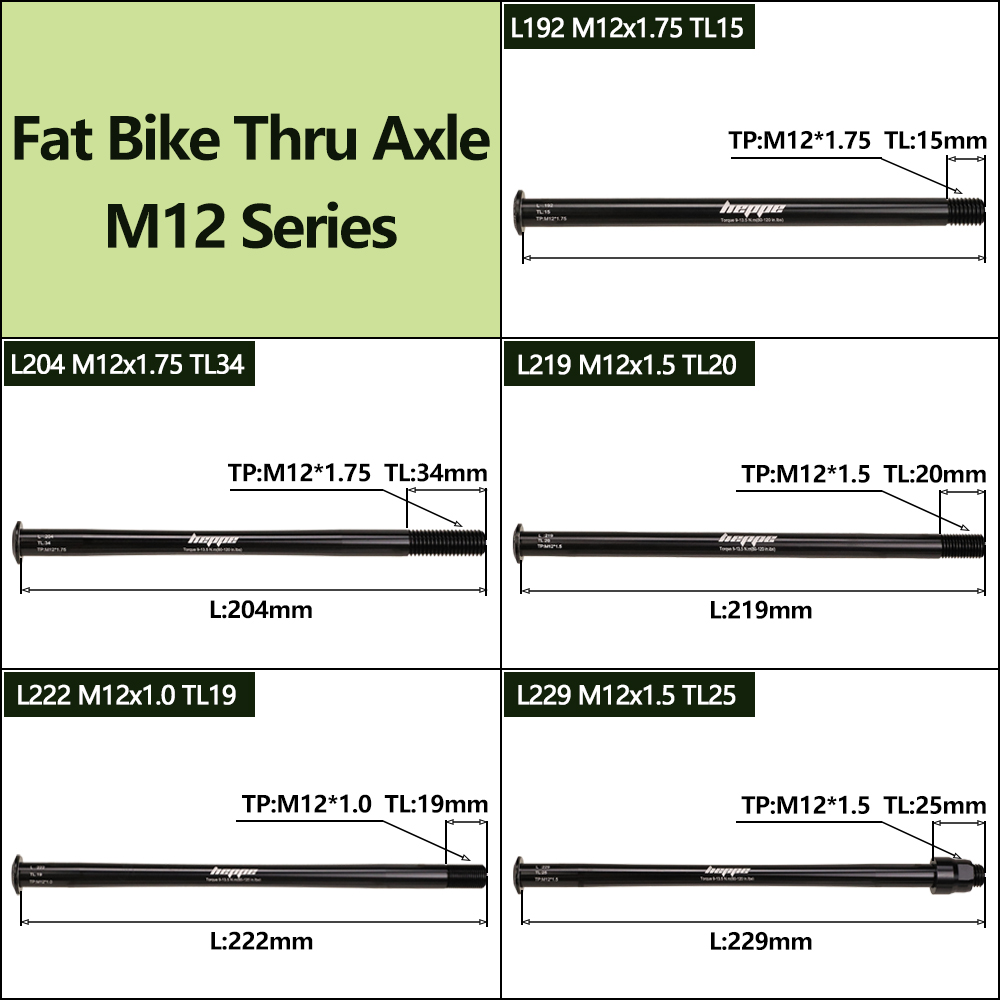 HEPPE Fatbike Thru Axle Fat-ti - Quick Release Skewer ulasan dan harga